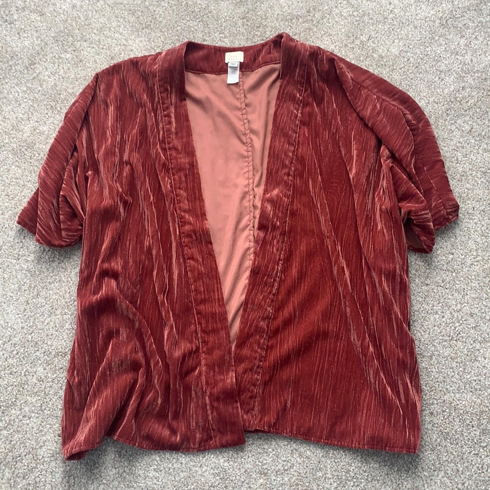 Velvet cardigan/kimono